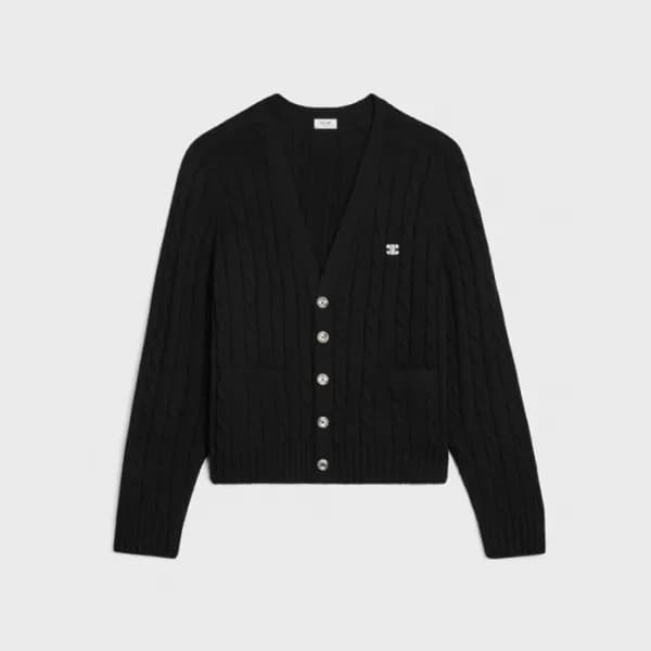 셀린느 남/녀 브이넥 가디건 - Celine Unisex V-neck Cardigan - … - 1