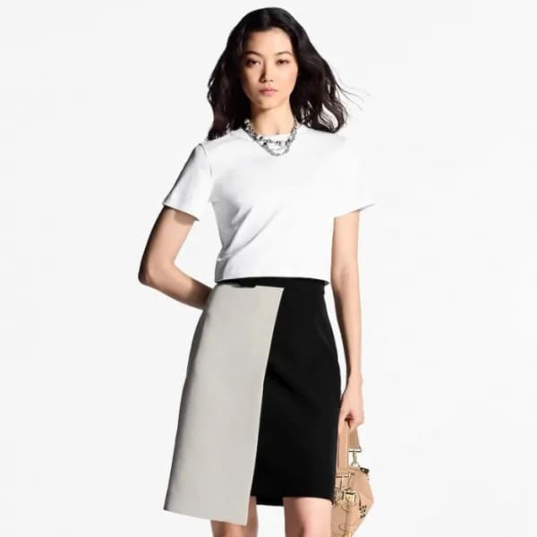 루이비통 여성 반팔 티셔츠 - Louis vuitton Womens White Tshirt… - 1