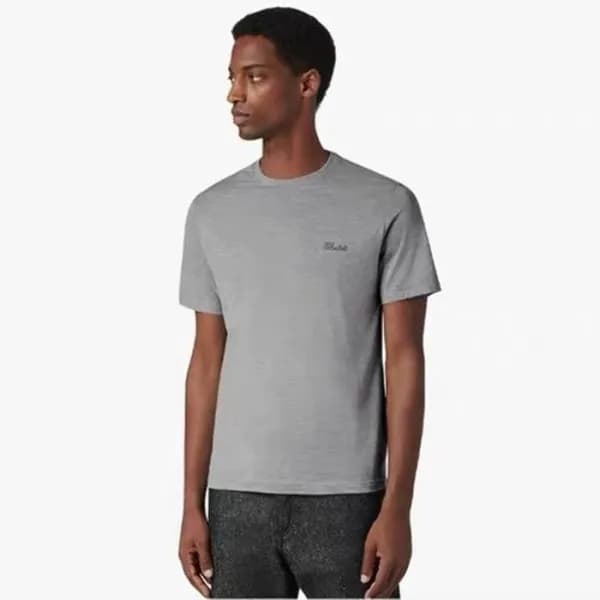 벨루티 남성 라운드 반필티 - Berluti Mens Round Tshirt - bec60… - 1
