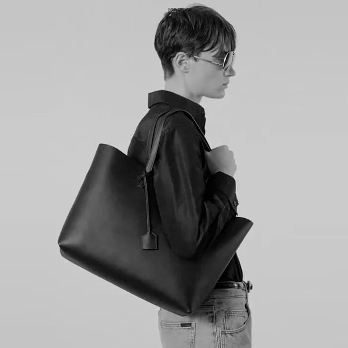 입생로랑 남/녀 가죽 쇼핑백 - Saint Laurent Unisex Leather Sho… - 1