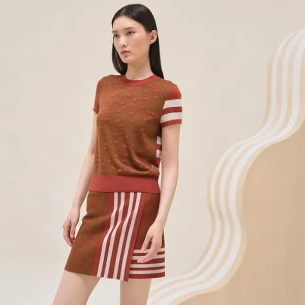 에르메스 여성 크루넥 반팔티 - Hermes Womens Round Tshirt - hec… - 1