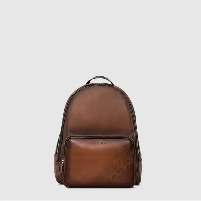 벨루티 남성 레더 백팩 - Berluti Mens Leather Backpack - beb… - 1