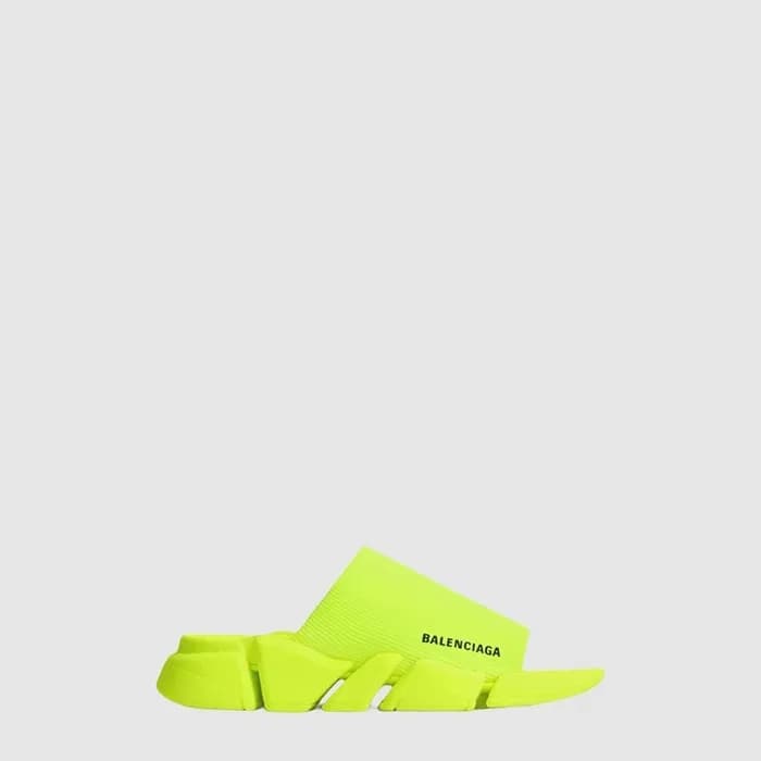 발렌시아가 남성 스피드 2.0 리사이클드 니트 슬라이드 - Balenciaga Mens S… - 1