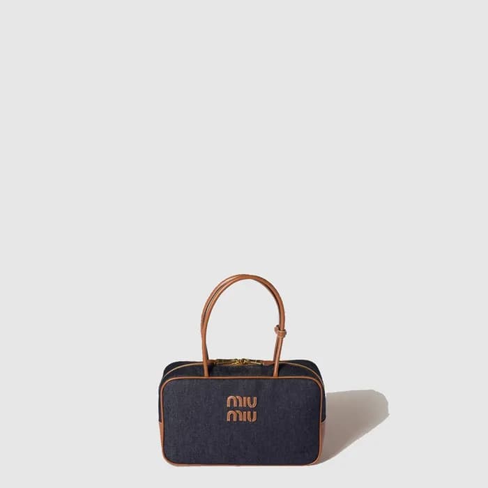 미우미우 여성 보 데님 백 - Miumiu Womens Bo Denim Bag - mib9… - 1