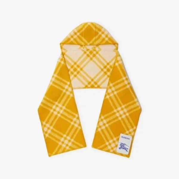 버버리 남/녀 체크 후드 스카프 - Burberry Unisex Checked Hooded… - 1