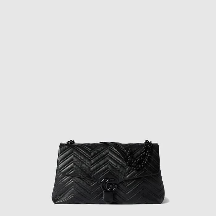 구찌 여성 GG 마몽 라지 숄더백 - Gucci Womens GG Marmont Large… - 1