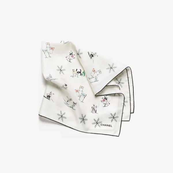 샤넬 여성 스퀘어 스카프 - Chanel Womens Square Scarf - acc61… - 1