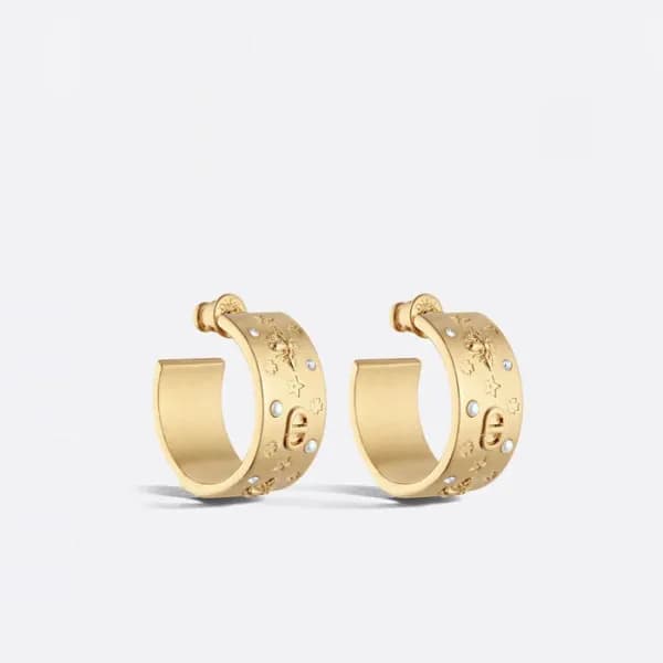 디올 여성 셀레스트 골드 메탈 크리스탈 진주 이어링 - Dior Womens Celeste… - 1