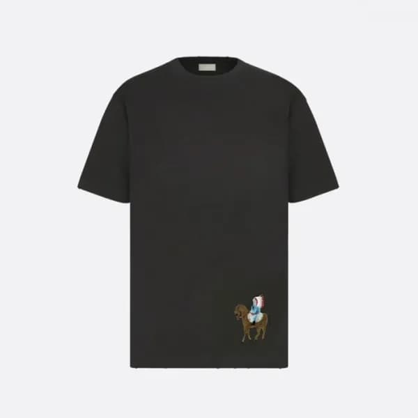 디올 남성 라운드 반팔 티셔츠 - Dior Mens Round Tshirt - dic129… - 1