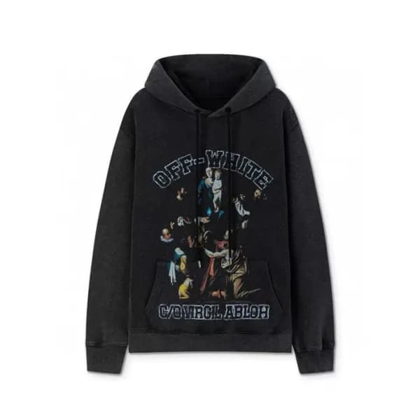 오프화이트 남성 캐쥬얼 후드티 - Off-white Mens Casual Hooded - … - 1