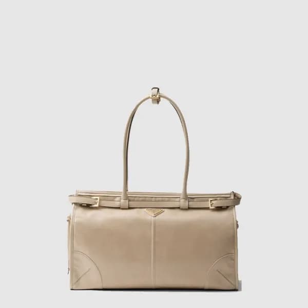 프라다 여성 보니 라지 가죽 핸드백 1BA433 - Prada Womens Bonnie L… - 1