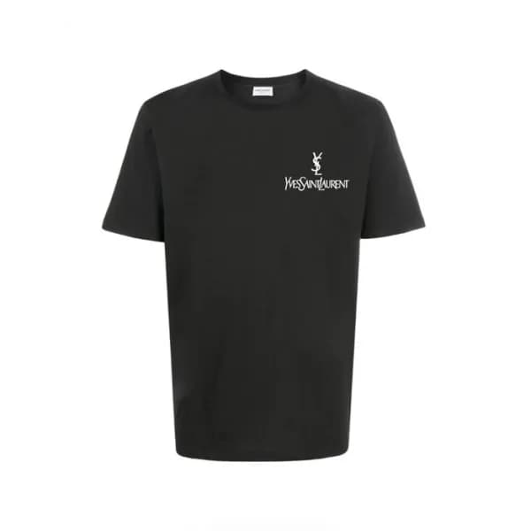 입생로랑 남성 라운드 반팔티 - Saint laurent Mens Round Tshirt … - 1