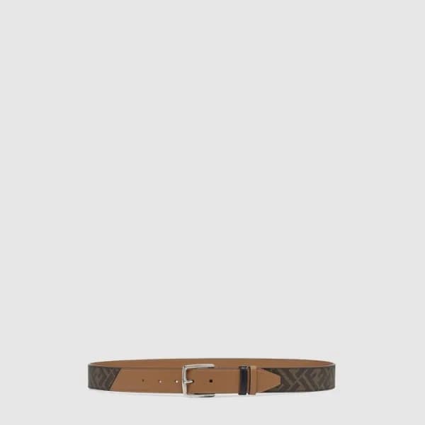 펜디 남성 로고 레터링 프린트 벨트 - Fendi Mens Logo Lettering Pr… - 1