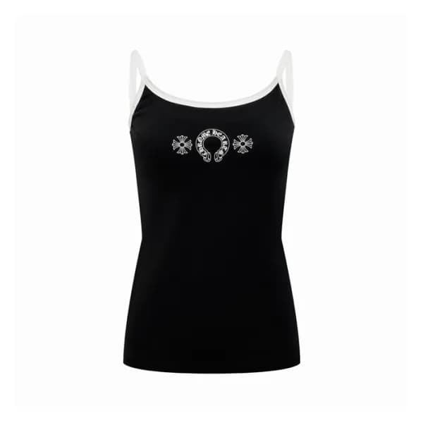 크롬하츠 여성 라운드 나시 - Chrome Hearts Womens Sleeveless T… - 1