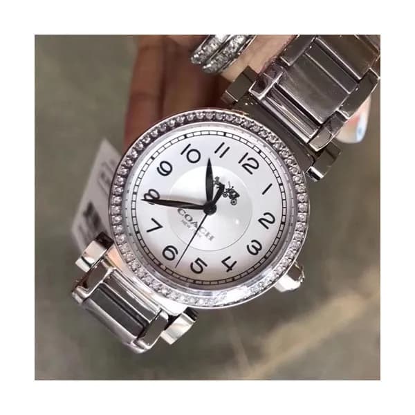 COACH LADIES QUARTZ - 코치 레이디스 쿼츠,화이트 - 1