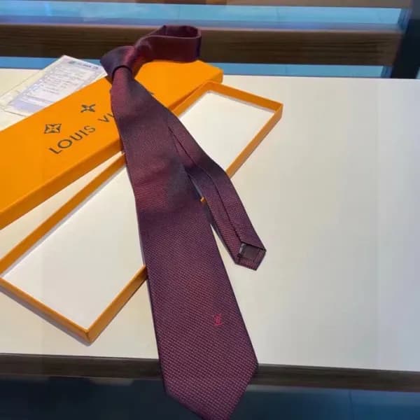 Louis Vuitton MENS NECKTIE RED - 루이비통 남성용 넥타이 … - 1