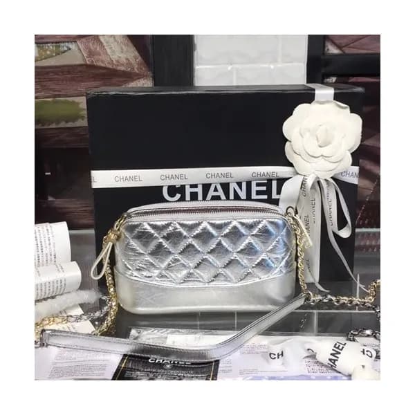 Chanel Women Gabrielle Leather Chain Shoulder Bag … - 1