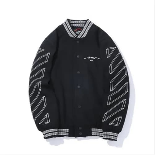 Off-White 2018 Mens Cotton Jacket - 오프화이트 라인화살표 블루… - 1