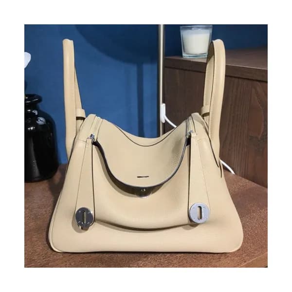 Hermes Lindy Togo Leather Tote Shoulder Bag ,26cm … - 1
