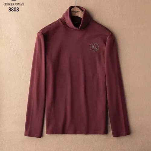 Armani 2018 Mens Cotton Turtle-neck Tshirt - 알마니 남… - 1