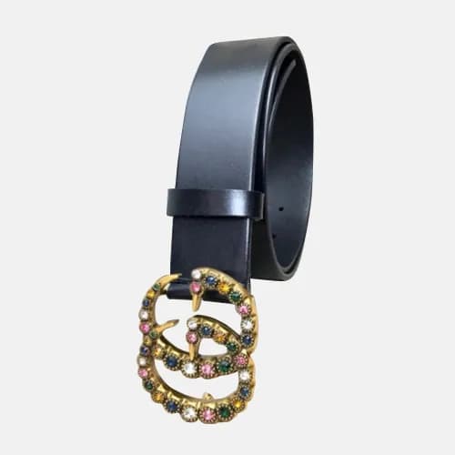 Gucci 2019 Mens Embellish Satin Antique Steel Buck… - 1