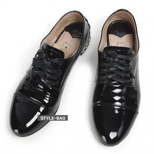 Miumiu 2019 Womens Patent Strass Oxford - 미우미우 페이던… - 1