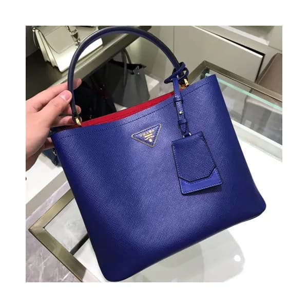 Prada 2019 Double Saffiano Tote Shoulder Bag,27cm … - 1