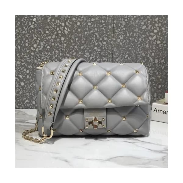 Valentino 2019 Leather Garavani CandyStud Small Ch… - 1