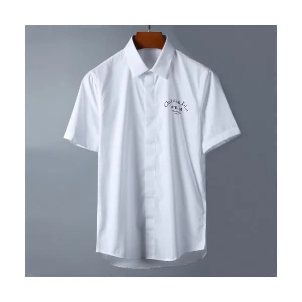 Christian Dior 2019 Mens Slim Fit Logo Cotton Shor… - 1