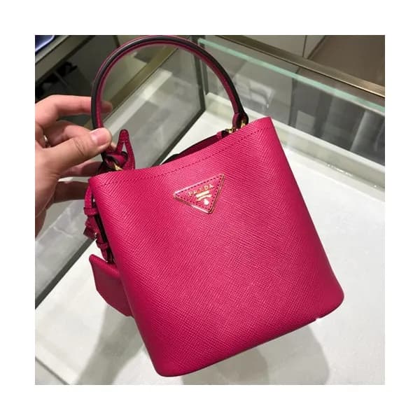 Prada 2019 Double Small Saffiano Tote Shoulder Bag… - 1