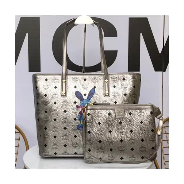 MCM Visetos Tote Shoulder Shopper Bag,30cm - 엠씨엠 여… - 1