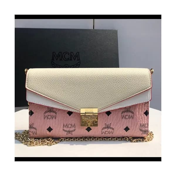 MCM 2019 Millie Visetos Chain Shoulder Cross Bag,2… - 1
