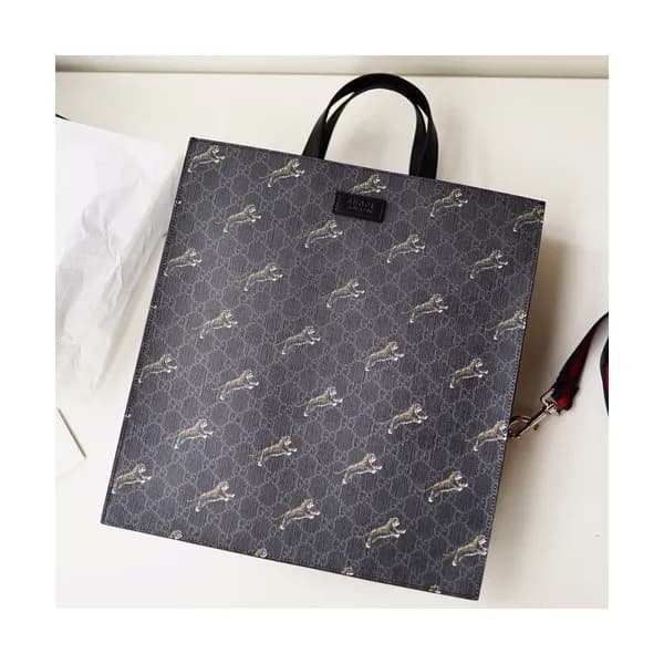 Gucci 2019 Supreme Tiger Print Tote Bag,39CM - 구찌 … - 1