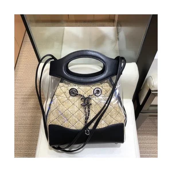 Chanel 2019 31 PVC & Leather Tote Shoulder Bag ,26… - 1