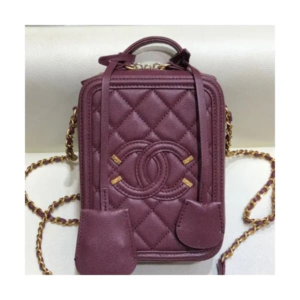 Chanel 2019 Woman Leather Tote Shoulder Bag,17CM -… - 1