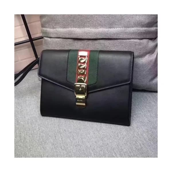 Gucci 2019 Sylvie Leather Clutch Bag ,24CM - 구찌 20… - 1