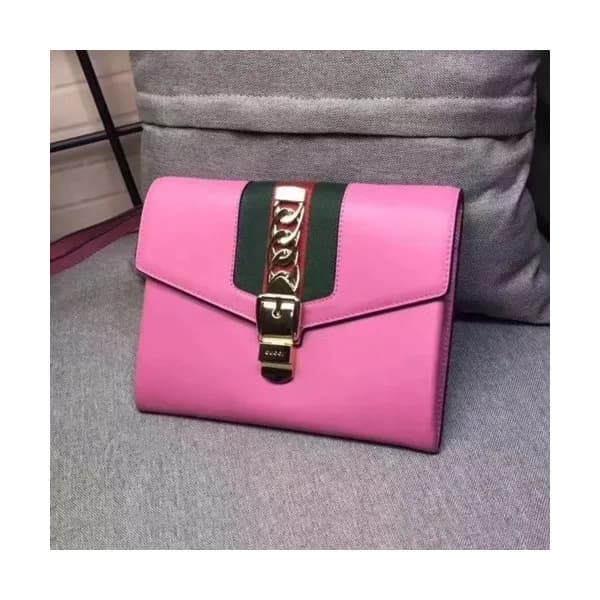 Gucci 2019 Sylvie Leather Clutch Bag ,24CM - 구찌 20… - 1