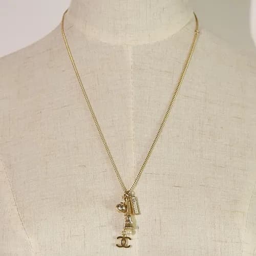 CHANEL Choker 18k Yellow Gold - 샤넬 여성용 목걸이 18K도금 옐… - 1