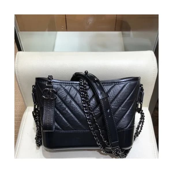 Chanel 2019 Gabrielle Hobo Leather Shoulder Bag ,2… - 1