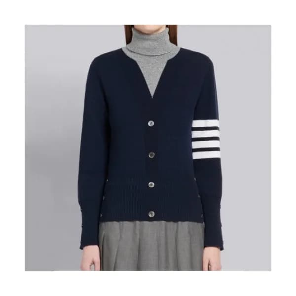 Thom Browne 2019 Womens Strap Turtle neck Cardiga… - 1