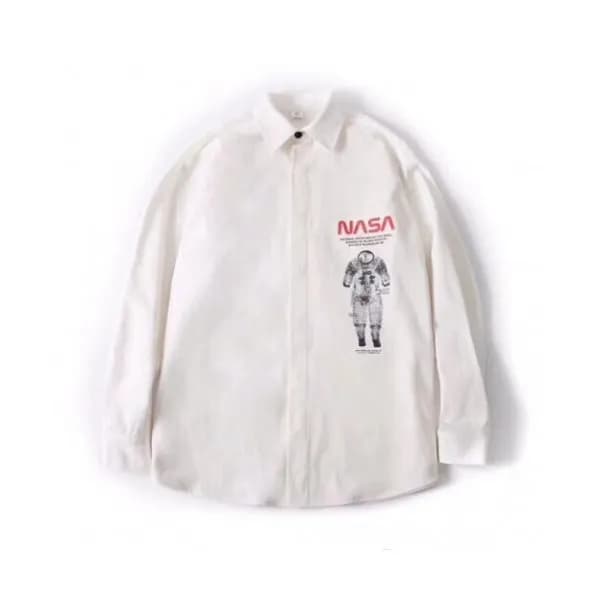 Off white x Nasa 2019 Mens Basic Logo Cotton Check… - 1