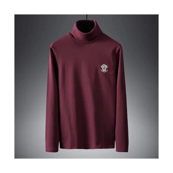 Versace 2019 Mens Cotton Turtle-neck Tshirt - 베르사체… - 1