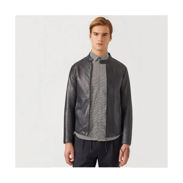 Armani 2019 Mens Casual Leather Jacket - 알마니 2019 … - 1