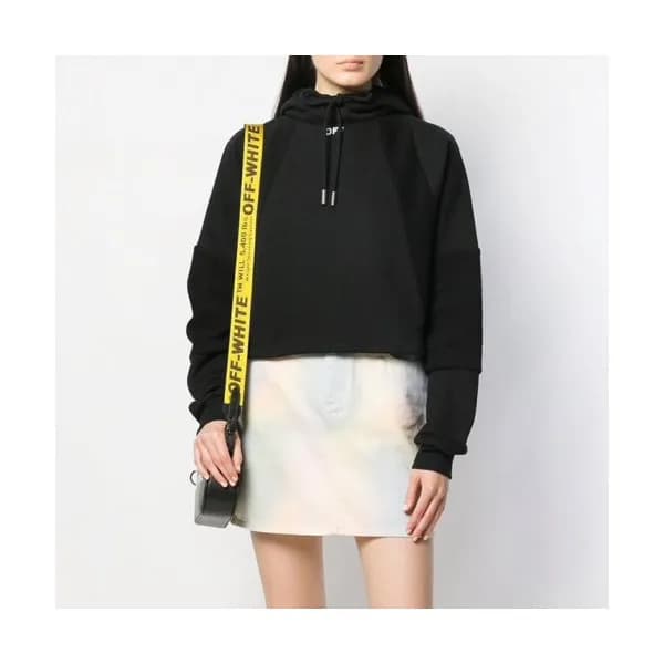 Off-white 2019 Womens Logo Cotton Oversize HoodT -… - 1
