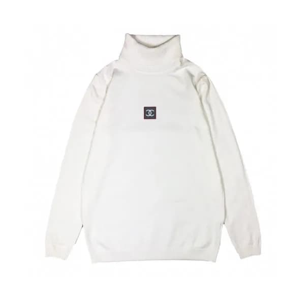 Chanel 2019 Mens Crew-neck Logo Wool Sweater - 샤넬 … - 1