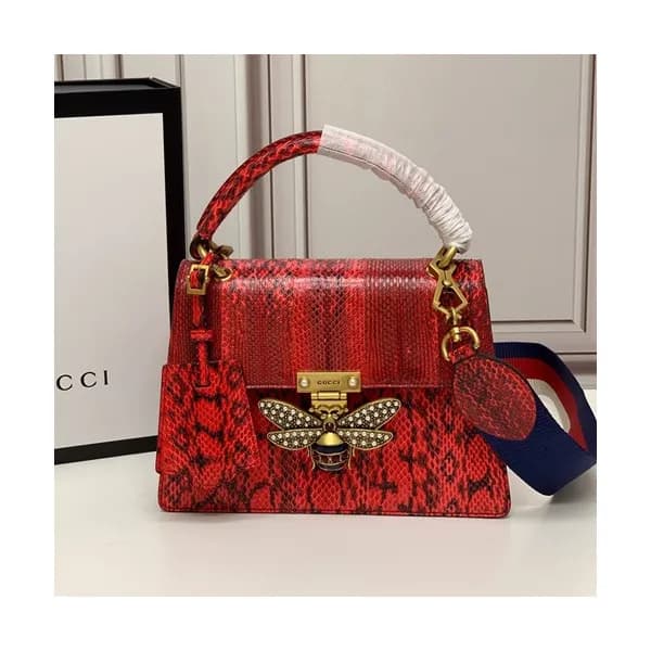 Gucci 2020 GG Queen Margaret Leather Tote Shoulder… - 1