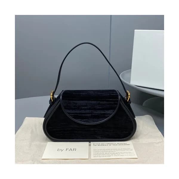 By Far 2020 Velvet Tote Bag,21cm - 바이파 2020 벨벳 체인 … - 1