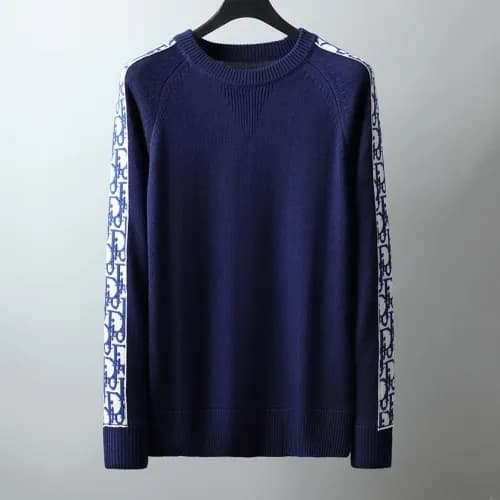 Dior 2020 Mens Retro Logo Crew-neck Sweaters - 디올 … - 1