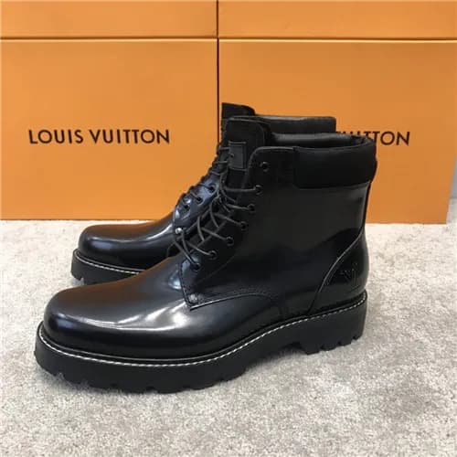 Louis Vuitton 2020 Men's Leather Ankle Boots -… - 1