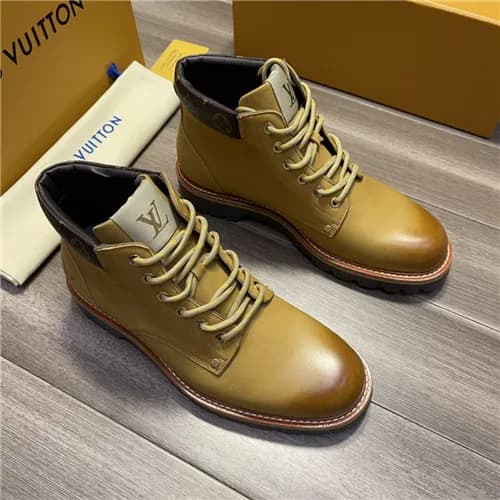 Louis Vuitton 2021 Men's Leather Ankle Boots -… - 1